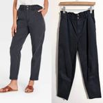 Universal Threads Universal Thread High Rise Tapered Pants, paper bag waist, charcoal black size 2 Photo 1