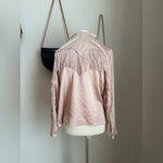 Kittenish Silk Fringe Long Sleeve Button Blouse, Size XS Photo 1