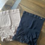 Set of two shapewear girdles nude tan and black high waist slimming size L‎ Size L Photo 1