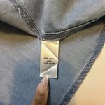 Maurice Top Flowy Chambray Blouse‎ Sleeveless Pintuck Bodice Trendy Shirt 2X # Blue Size XXL Photo 9