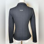 Spyder Black Cable Knit Full Zip Fleece Lined Sweater Jacket Women’s Size XS Photo 5