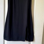Reformation  Marlowe Mini Dress Black V-Neck Slit XS EUC Photo 2