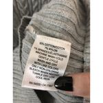 Old Navy  vintage grey v-neck pullover hoodie cable knit sweater Photo 6