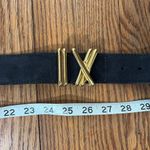 Vintage Escada Suede Belt Gold Hardware women’s 36 Black Photo 7