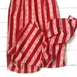 Women’s Size 7 Red Stripes Floral Print Jumpsuit Romper Dress Tank Straps NEW Photo 1