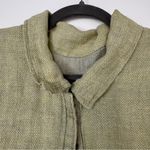 Flax  Linen Snap Front Jacket Size Medium Photo 2