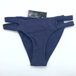 Tavik Chloe Cutout Bikini Bottoms Full Coverage Ribbed Cobalt Blue S Photo 3
