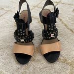 JustFab Studded Black And Nude Acrylic Heels Photo 1