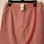 J.Crew Pink Wrap Ruffled Knee-Length Skirt size 6 brand new with tag waist 30” Photo 1