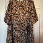 Pink Lily  Multicolor Floral Long Sleeve Dress Photo 0