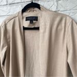 Marc New York  Faux Leather Snake Skin Beige Duster Cardigan Jacket size Small Photo 5