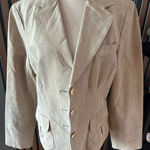 kim rogers  tan leather jacket size large stylish winter jacket Photo 0