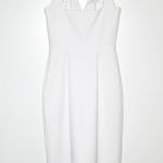 Black Halo  Sheath Dress Women's Sleeveless White Silver Size 0 Photo 1