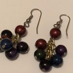 Lot Of 4 Costume Earrings Pierced Beaded Dangle Bead Photo 3
