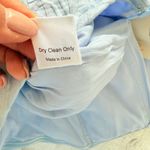 Aijek Anthro Natalie Baby Blue Floral Lace Strapless Capri Silk Blend Jumpsuit 2 Photo 6