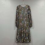 Mac Duggal  5423 Gray Long Sleeve Cuff Embellished Dress sz 10 Photo 3