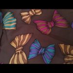 Britt Ryan Size 4 One Shoulder 100% Silk Brown Dress with Bows & Ruffle NWOT Photo 3