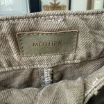 MOTHER The Chute Paperbag Shorts Linen Blend High Rise Olive Green $148 26 Photo 4