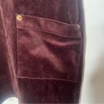 Sage The Label Birkin Wine Velvet Jumper Mini Dress Women’s Size M Pockets Photo 5