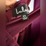 Lulus Wine Red Halter Mini‎ Summer Dress Sleeveless Chiffon Lined Red Size XS Purple Photo 4