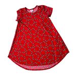 LuLaRoe NWOT Irma Stars Popsicles Top Sz 10 Red Hi Low Patriotic Vetera… Photo 3