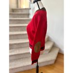 Vintage Robert Scott Red Wool Elbow Patch Crewneck Sweater Photo 3