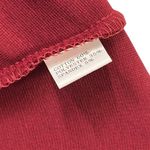 Homeyee Burgundy Black Crew Neck 3 Quarter Sleeve A Line Zip Back Midi Dress S Red Photo 11