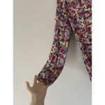ASOS Long Sleeve Colorful Floral Mock Neck Romper Size 8 Party Cocktail Photo 8
