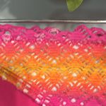 Joe Boxer Pink Orange Yellow Crochet Lace Bikini Top S Bottoms M Set Photo 4