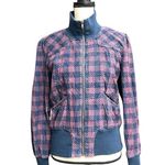 Tulle Blue and Pink Bomber Jacket Size XL Photo 0