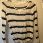 Aeropostale Black and White Striped Sweater Photo 0