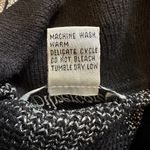 Silvercord Vintage 1990s Black Silver Diamond Pattern Turtleneck Sweater Large Photo 15