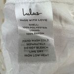 Lulus Shining Sight Midi Dress S White Metallic Gold Dotted One Shoulder Tiered Photo 13