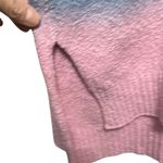 Electric & Rose Blue and Pink Ombre Crew Neck Sweater #Y2K Blue Size L Photo 1