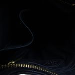 Fossil Vintage  Purse Cross-Body Style Bag Black Leather Army Green Strap‎ Photo 3