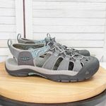 Keen Newport Slip On Hiking Sandal Grey Teal Blue Womens 10 1018834 Photo 8