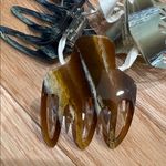 Anthropologie  three neutral mosaic hair clips claws all hair types brand new Photo 1