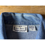 Sara Studio Y2K Jean Jacket Women XL Blue Studded Art Boho Embroidered Hippie Photo 14