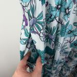 Bloomchic Floral Midi Dress Sz 18/20 Stretch Waist Bloomcore Flowy Boho Cottage Green Photo 2