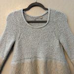 Anthropologie  Knitted & Knotted blue and gray wool blend and lace sweater small Photo 2