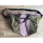 Timbuk2  Large Cargo Tote in Dark Brown and Rose Pink with Adjustable Strap Photo 1