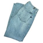 7 For All Mankind High Rise Blue Jeans with Star Accent Photo 6