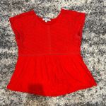 See & Be Seen Red Crochet Top Photo 0