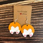 Corgi Butt Acrylic Dangle Earrings Photo 2