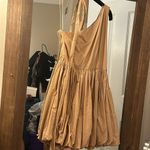 TCEC NWT  BEIGE POPLIN DRESS Brown Beige Photo 5