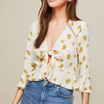 Miss Selfridge NWT  Ochre Ditsy Floral Blouse Photo 0