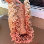 Shiraleah  Chiara Ombré Jute Tote Bag Fringe Beach Cruise Pink Coral Peach Photo 3