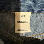 Iets Frans Women's Jeans Size 25W Blue Patterned‎ High Rise Straight Leg Denim Photo 2