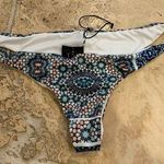 Fella Kazo Jasper Bikini Bottom Revolve S Grey Blue Boho Lattice Lace Photo 0