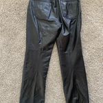 Ann Taylor Black Leather Pants Photo 3